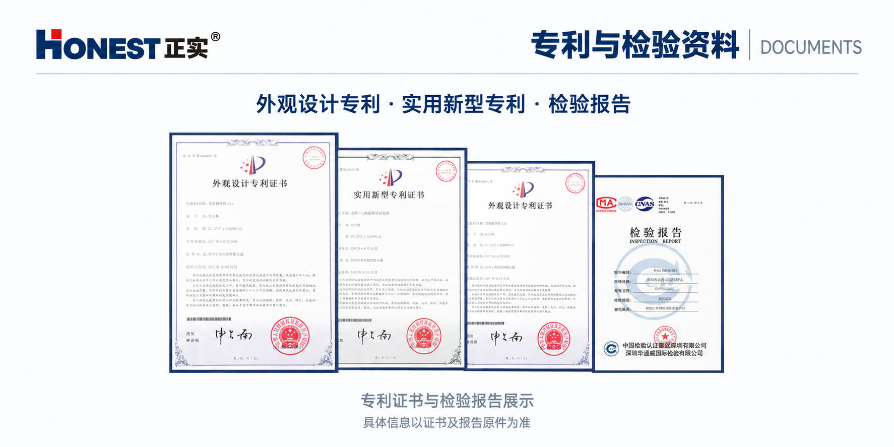 Patents and inspection document display